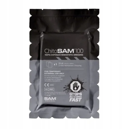 Opatrunek hemostatyczny ChitoSAM 100 składany w Z l 7,6cm x 1,83m - zdjęcie 3