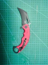 KUBEY Wrath Blackwashed Sandvik 14C28N Blade Red G10 Linerlock KU261H