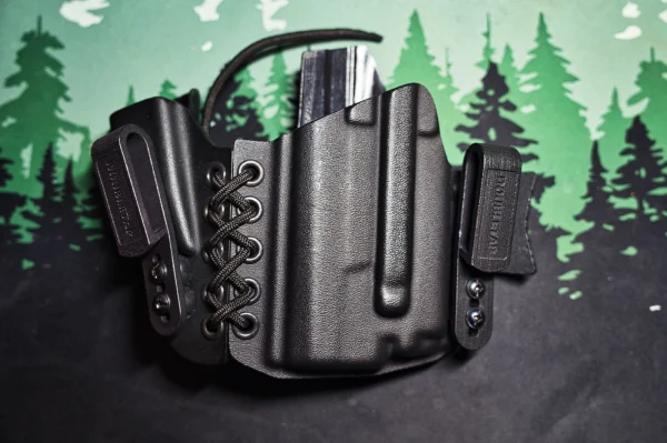 Kabura AIWB DoubleTap typu Sidecar do CZ P-10S z latarką Olight PL-Mini 2 Valkyrie, leworęczna - zdjęcie 2