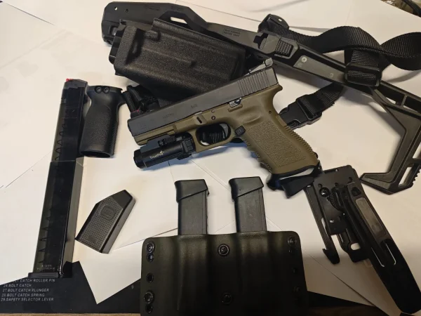 Glock 17 Olive gen. 3 z konwersją
