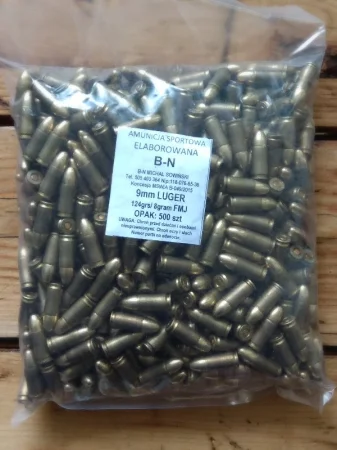 Amunicja 9x19 FMJ B-N - 0,88 zł / szt