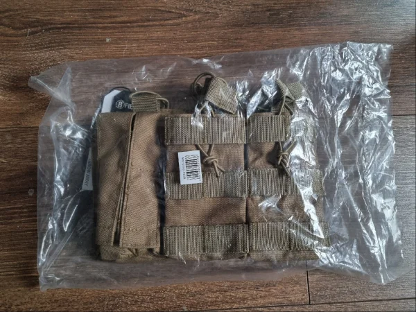 Potrójna ładownica karabinowo-pistoletowa 5,56/9mm - 5 plus 2 - Coyote