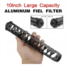 NOWY chiński filtr paliwa, gwint 1/2-28, duży 10" - 24,5x4,4cm