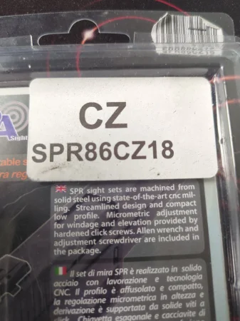 CZ SPR86CZ18
