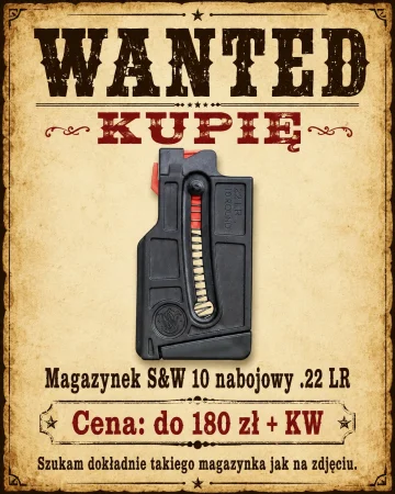 Kupię magazynek S&W MP15 10-nabojowy .22 lr.