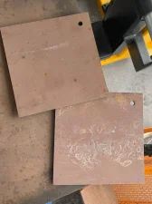 GONG z Hardox 450 grub. 6mm - kwadrat 15x15cm