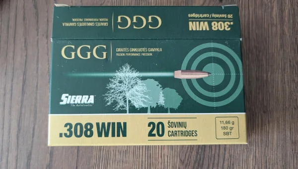 GGG Sierra 180gr / 11,66g SBT .308WIN 1 paczka