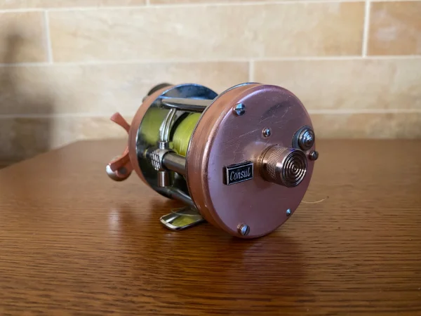 Vintage kołowrotek CONSUL, multiplikator - level wind - retro - lata 60.