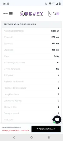 Szafa S1 Arsenał 1263 flex combi - zdjęcie 3