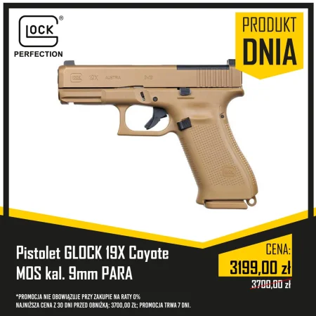 Pistolet GLOCK 19X Coyote MOS kal. 9mm PARA