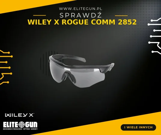 Wiley X Rogue COMM 2852 - okulary balistyczne 3 szybki, zauszniki COMM 599 zł
