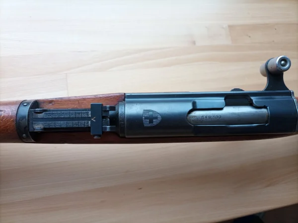 Karabin K31, 7,5x55, rok produkcji 1945 - w zestawie z amunicją - zdjęcie 3