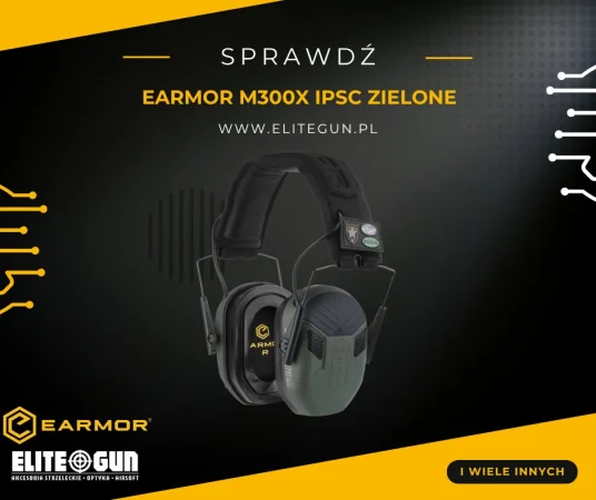 Earmor M300X IPSC zielone