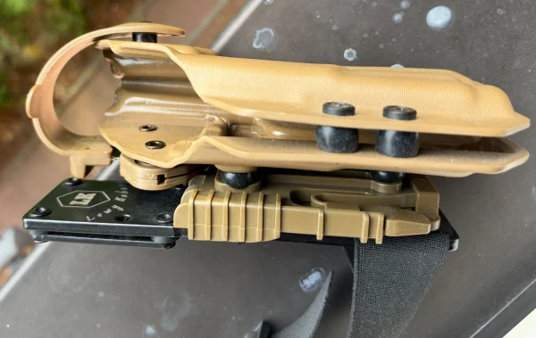 Kabura udowa Lewy Kabury do Glock 17 gen. 1-5 pod latarkę Fenix GL19R V1 - zdjęcie 2