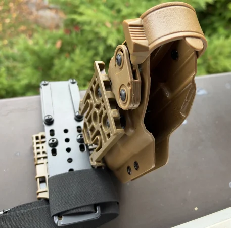 Kabura udowa Lewy Kabury do Glock 17 gen. 1-5 pod latarkę Fenix GL19R V1 - zdjęcie 4
