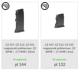 Magazynki CZ .22 WMR / .17 HMR