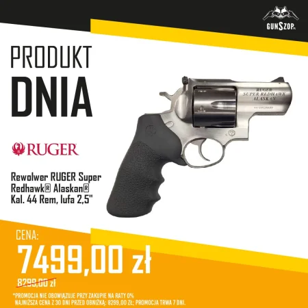 Rewolwer RUGER Super Redhawk Alaskan Kal. 44 Rem, lufa 2,5"